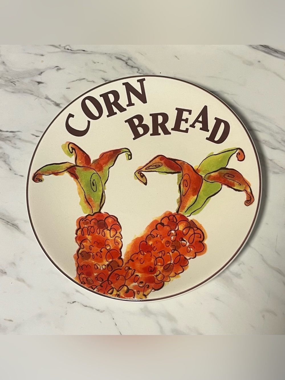 Rosanna Thanksgiving Corn Bread Decorative Serving Plate